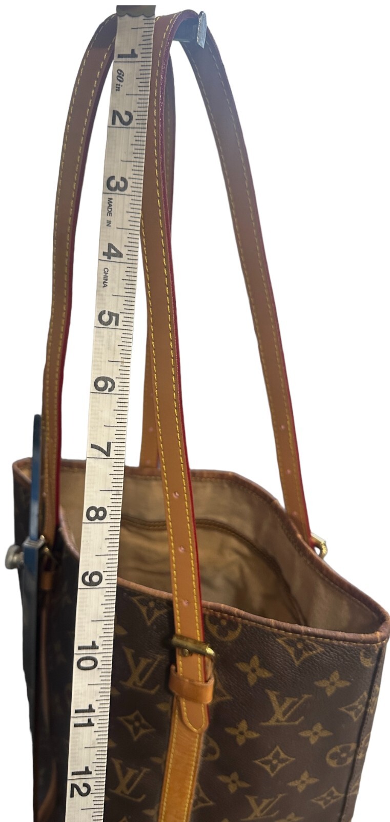 For Louis Vuitton Vachetta Leather Strap Replacement Bucket PM & GM Adjustable