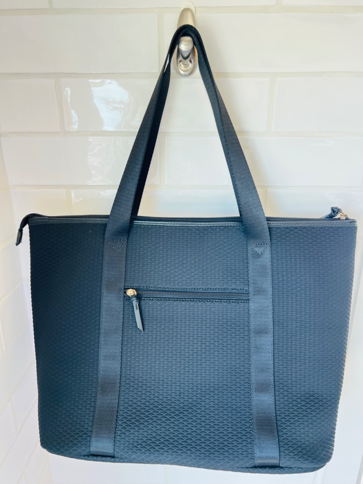 Balboa Yacht Club Elliott Lucca Black Neoprene Tote Bag. BYC LOGO on front
