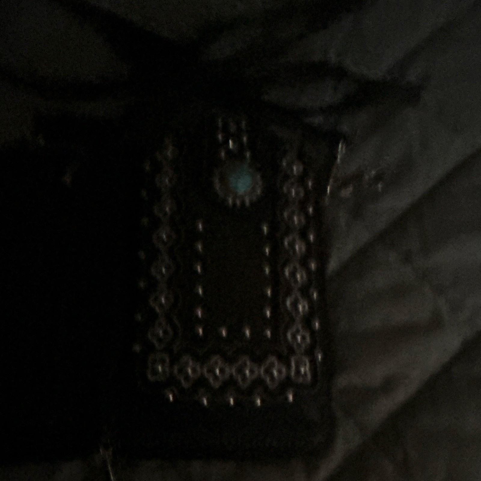 Black Small Western Cowgirl Studded Crossbody Bag Zip Closure Detachable Strap