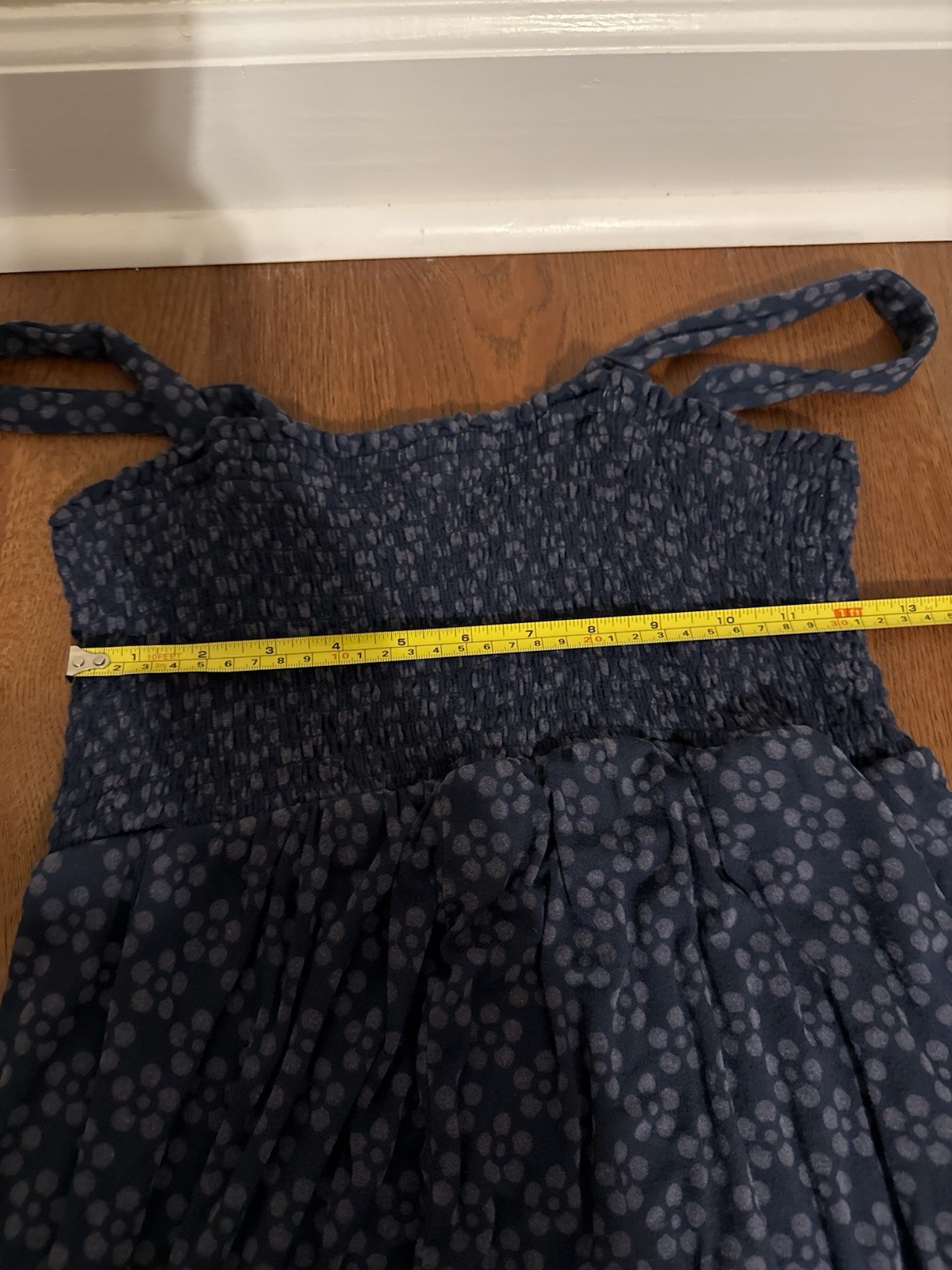 Isabel Maternity Smocked Wide Leg Jumpsuit Medium