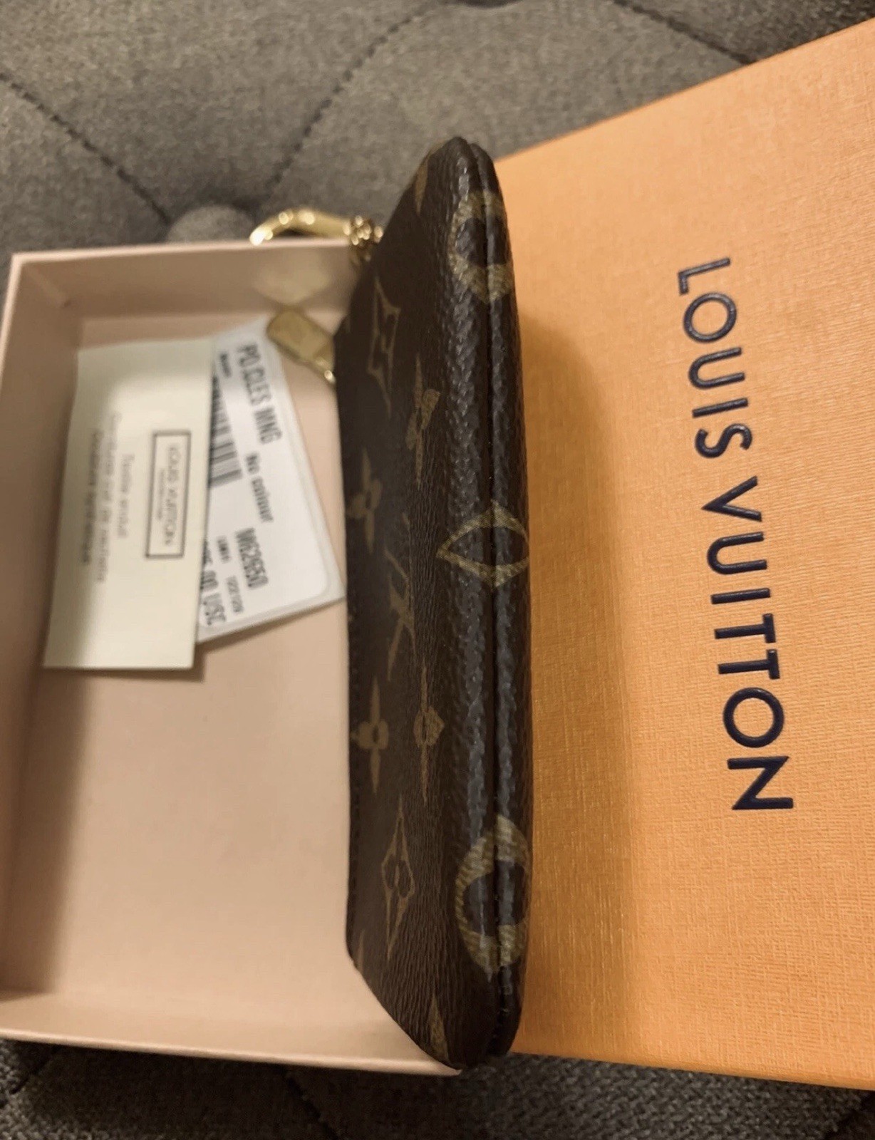 Louis Vuitton Authentic Card/Key/Coin Pouch Brown Monogram (Brand New with Box)