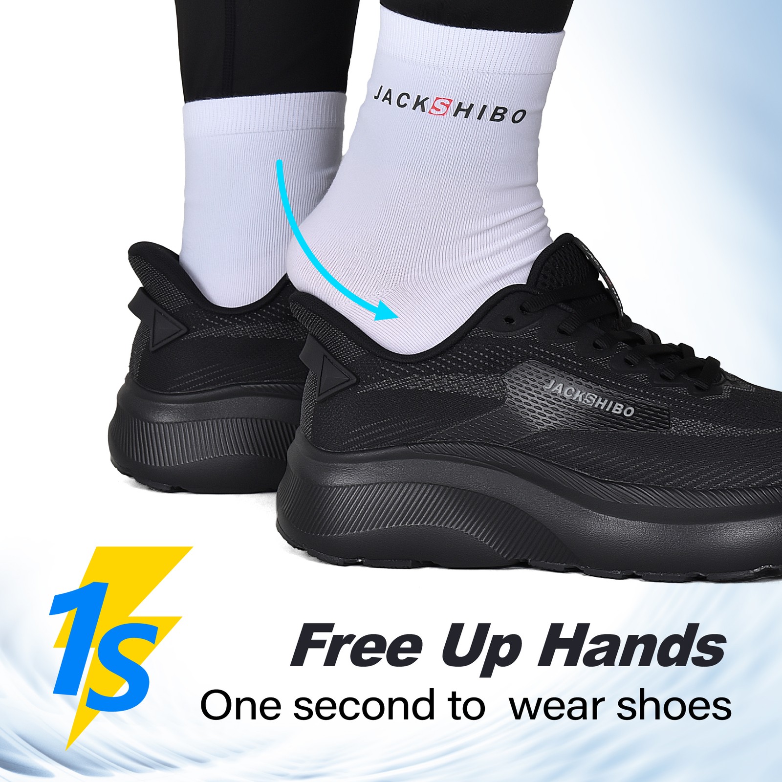 Men Wide Toe Box Zero Drop Sneakers Hands Free Arch Support Shoes Tennis Running