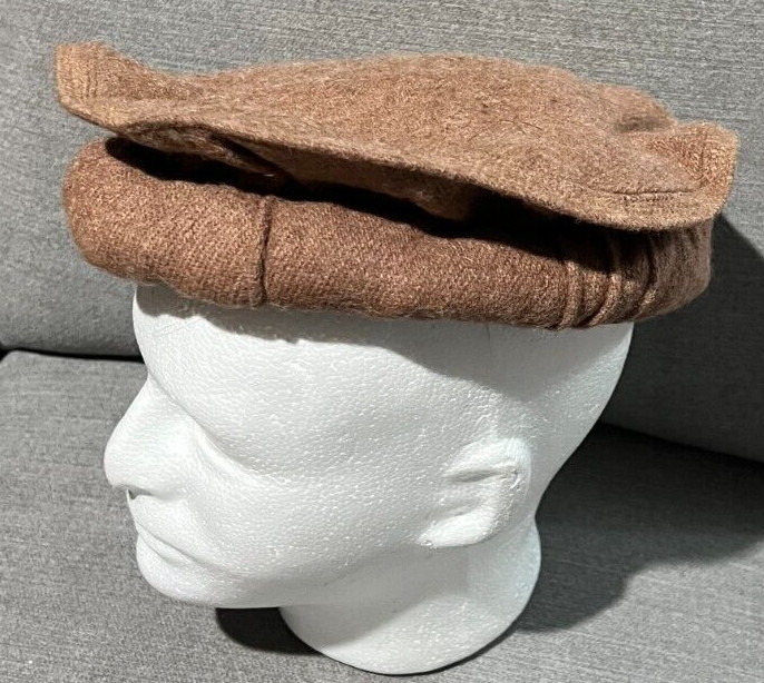 Afghan Pakistan Chitrali Pashtun Tribal Pakol Cap Kufi Topi Hat Light/Pale Brown
