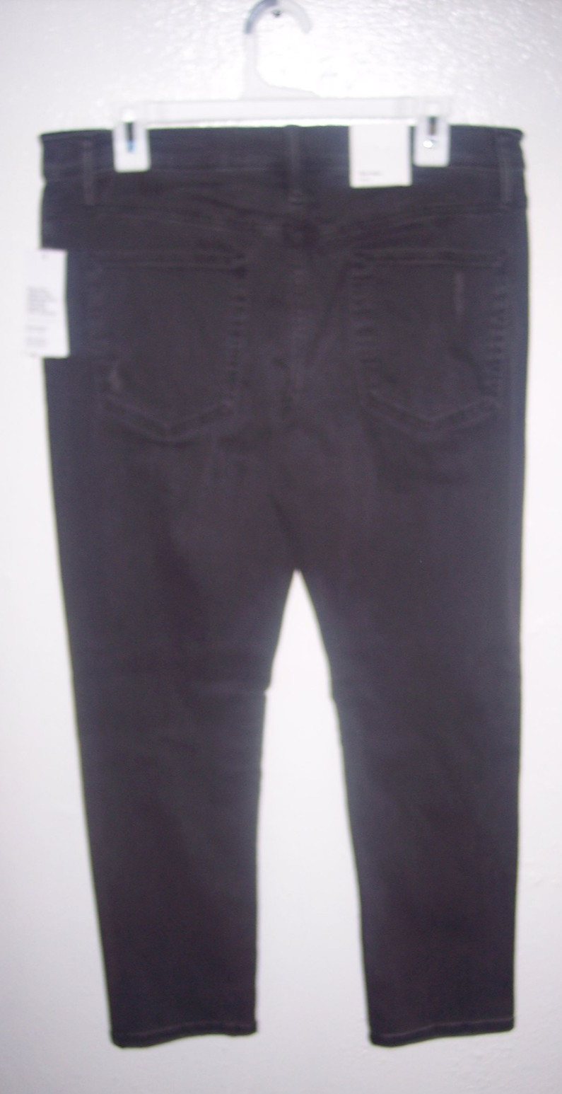 Original Use Mens 32×30 Black Distressed Slim Taper Straight Denim Jeans T5