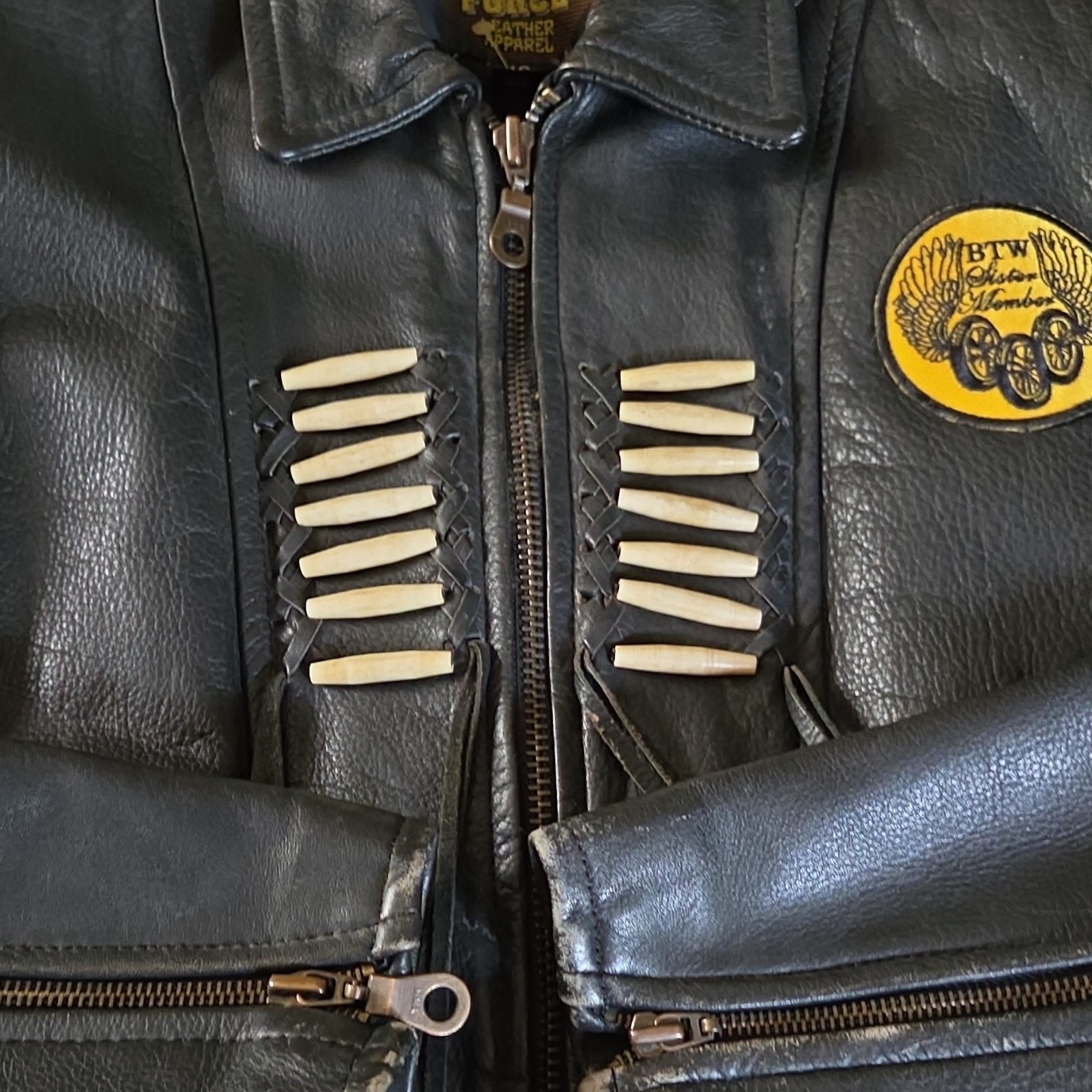 Vintage Force Leather Apperal jacket