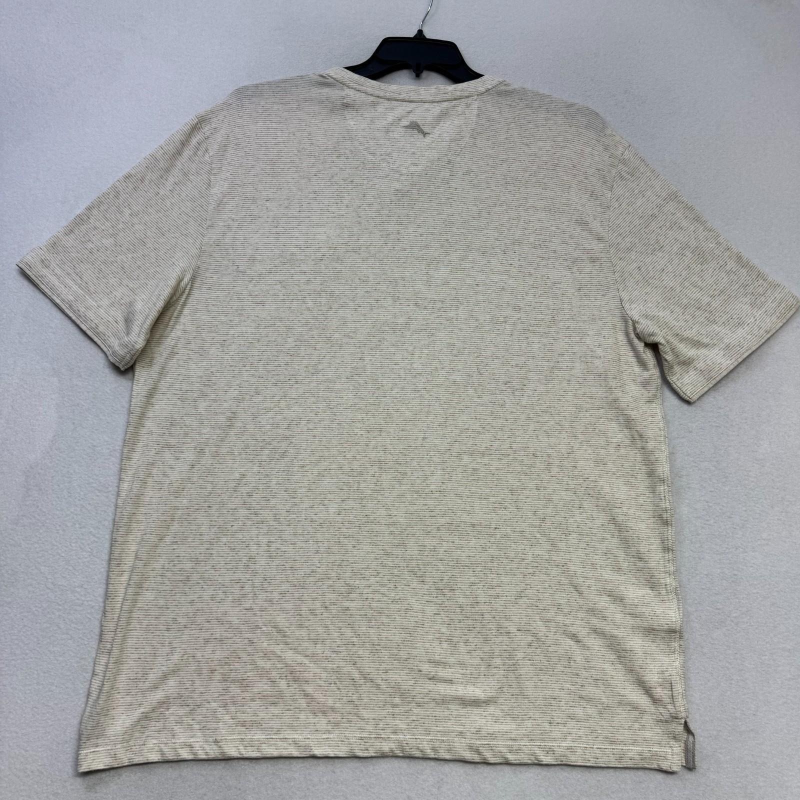 Tommy Bahama Mens Palmetto Dunes Henley Shirt XL Natural Linen Cotton Blend NWT