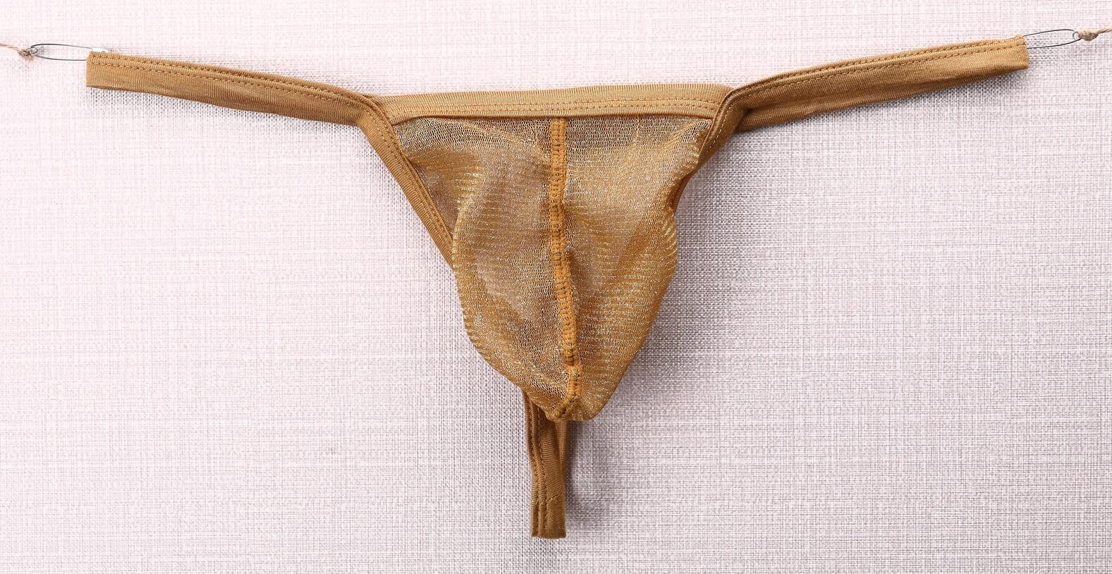 4 Pack Lot Men Underwear T-Back G-String Briefs Sexy Low Rise Thongs Underpants