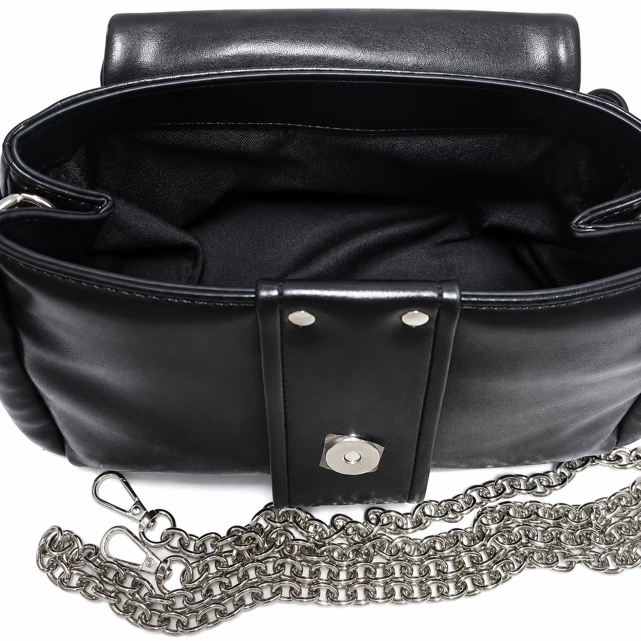 Black Leather Handbag Women Shoulder Bag Tote Purse New Outlet Fashion