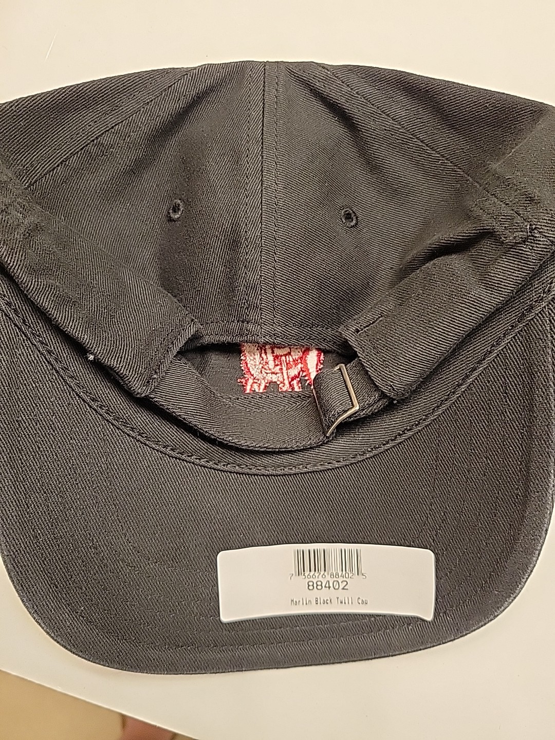 Marlin Firearms 100% Cotton Black Twill Strapback Cap Hat Embroidered