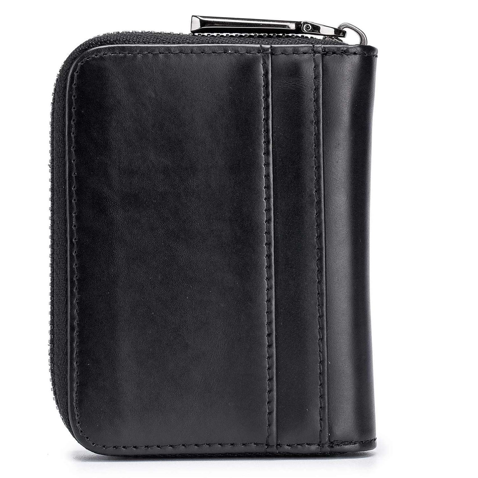 2X Leather Men Wallet Card Pack Zipper Card Case Holder Credit Card Bag6038