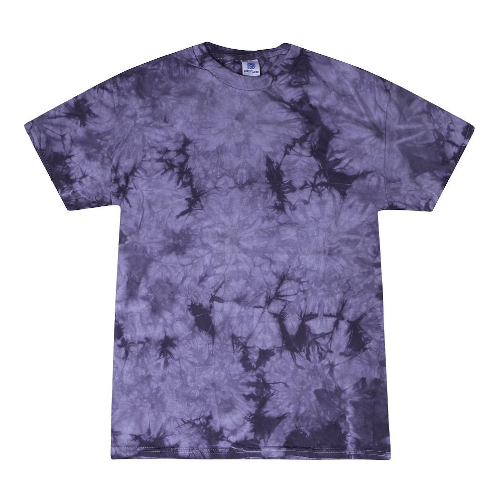 Tie Dye Crystal Plum Adult & Kids Sizes, S M L XL 2XL 3XL Cotton Colortone