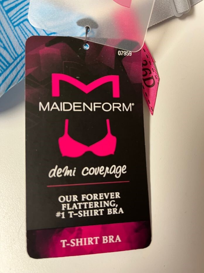 Maidenform One Fab Fit Bra Size 36D Style 07959 NEW MSRP $38.00 Blue