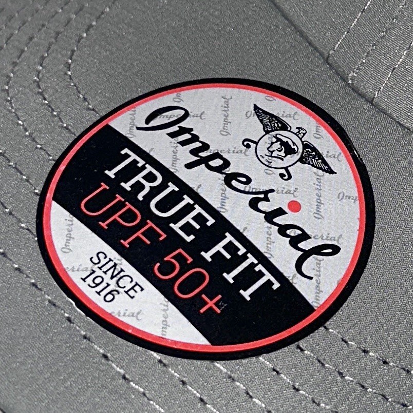 New Imperial True Fit UPF 50+ Gray Microfiber Strapback Blank Hat Golf Cap OSFM