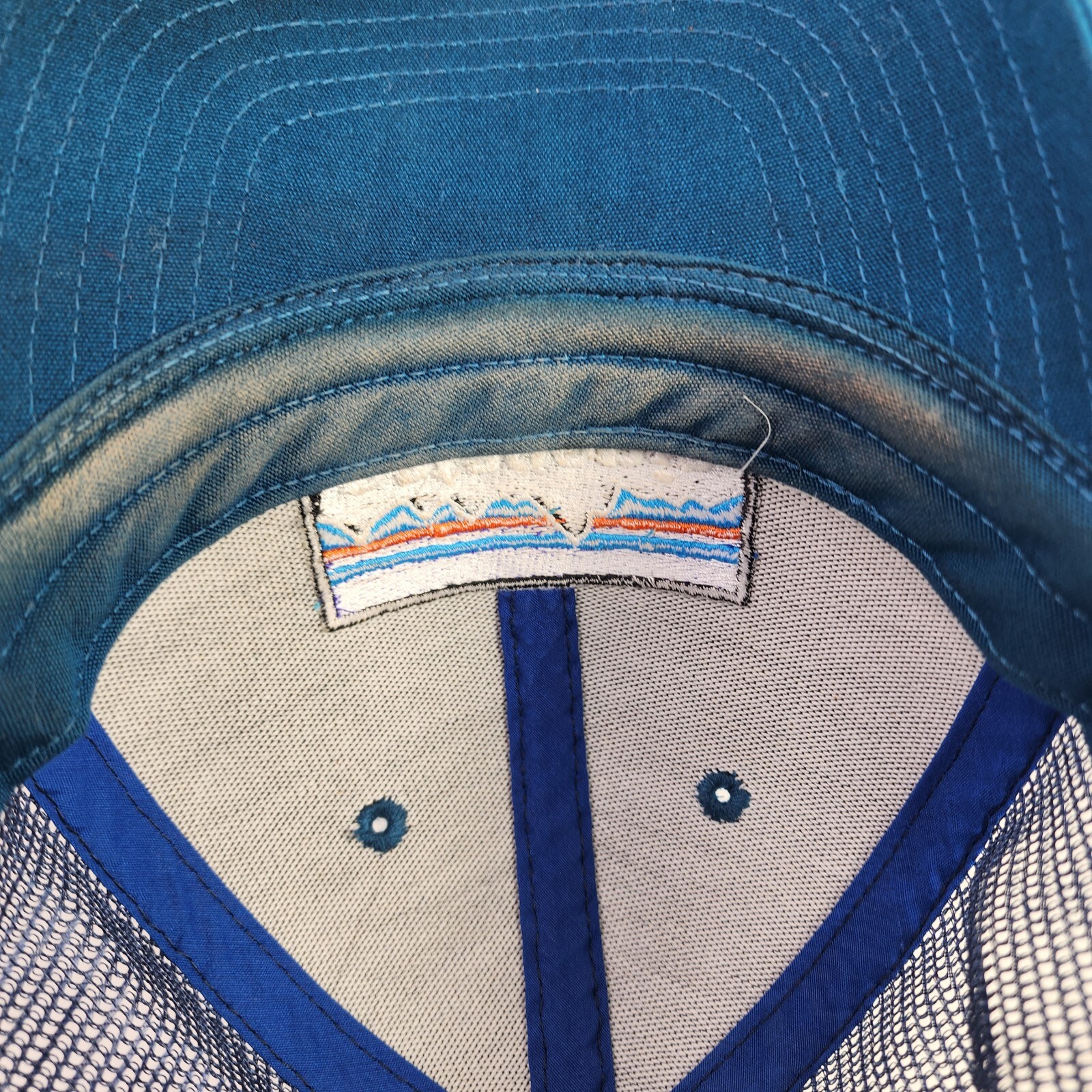 PATAGONIA P-6 logo Lopro Trucker Hat blue Snapback Mesh Cap hat outdoor