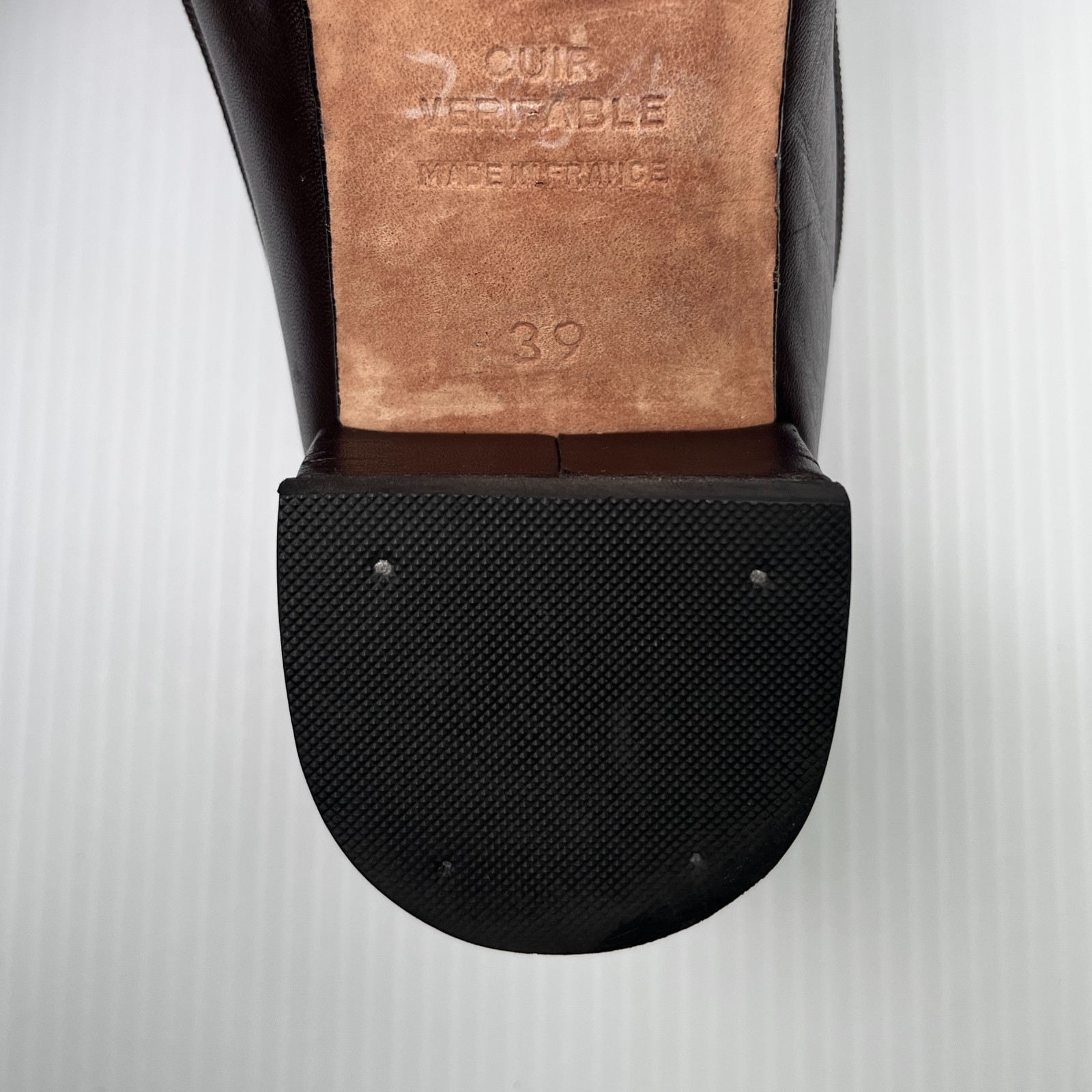 Repetto Camille Leather Heels in Brown – Size 39 EU/8-8.5 US