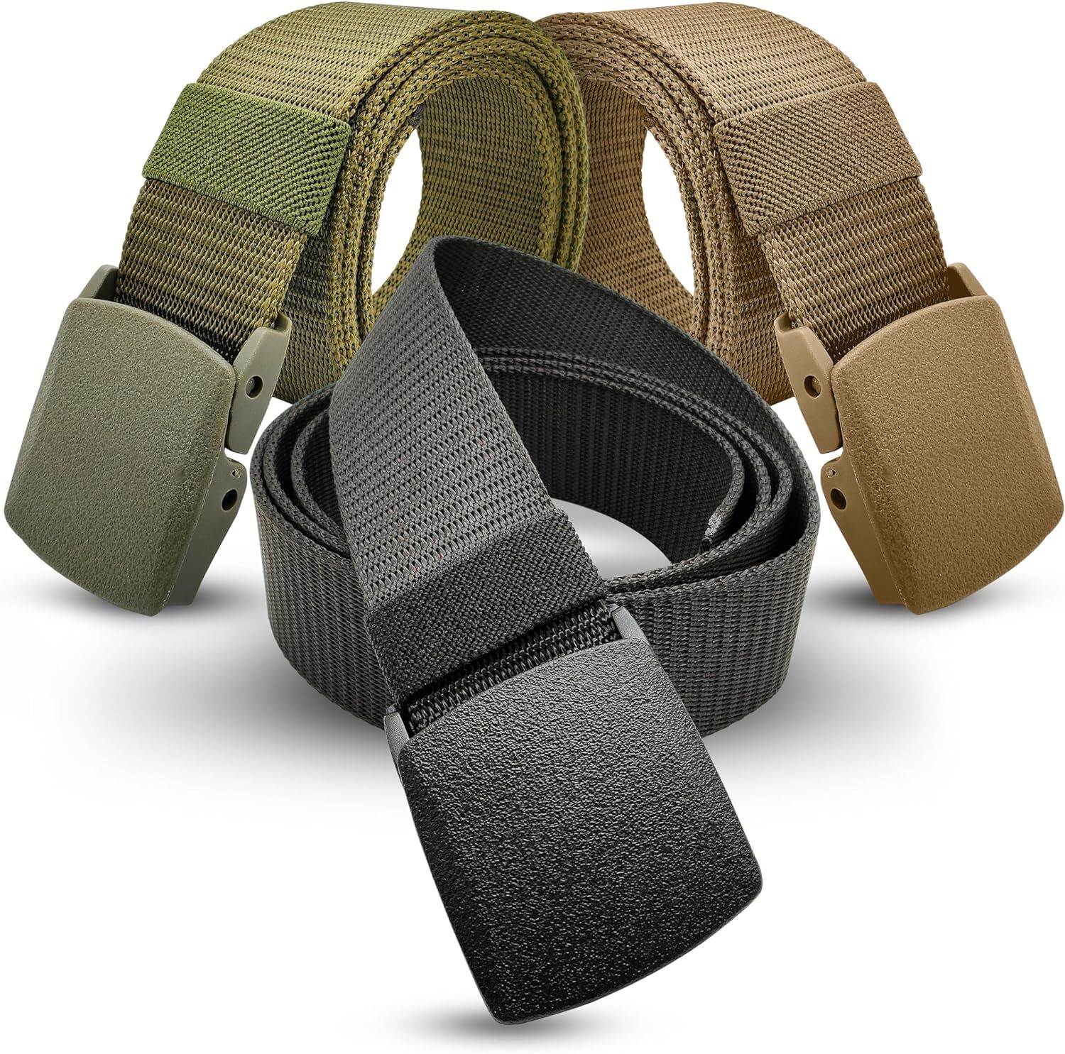Men Casual Military Tactical Army Adjustable Quick Release Belts Pants Waistband