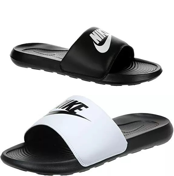 Men’s Nike Victori One Benassi Slide Sandal Black/White