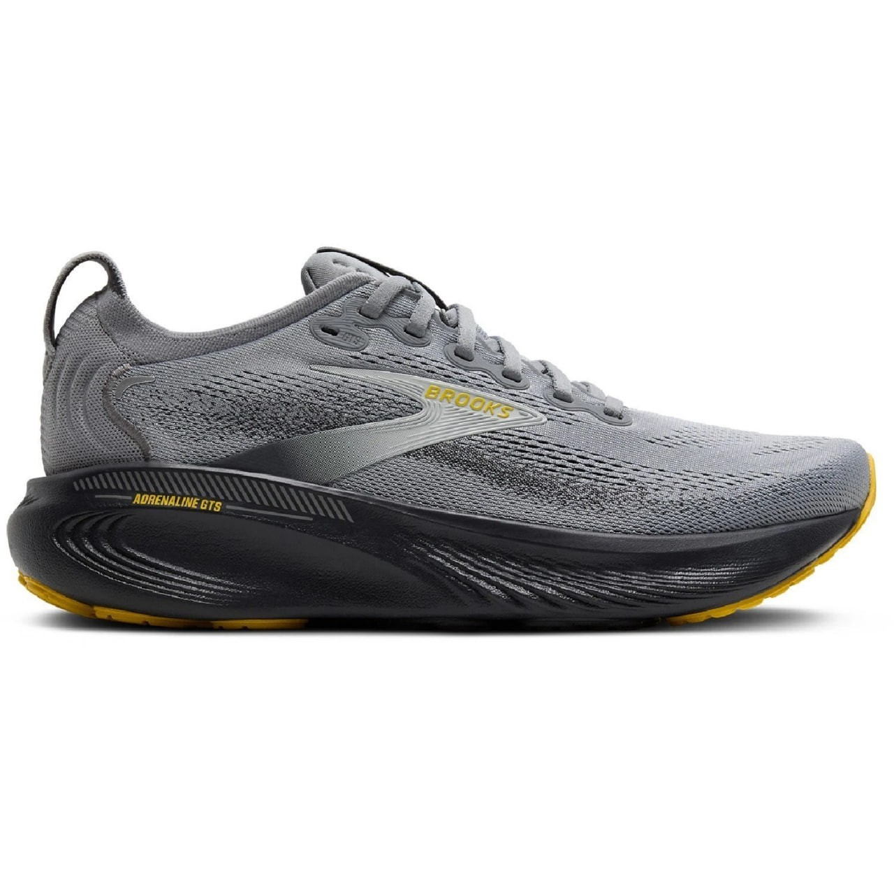 Brooks Men’s Adrenaline GTS 25 Road-Running Shoes Primer Grey/Ebony/Jasmin