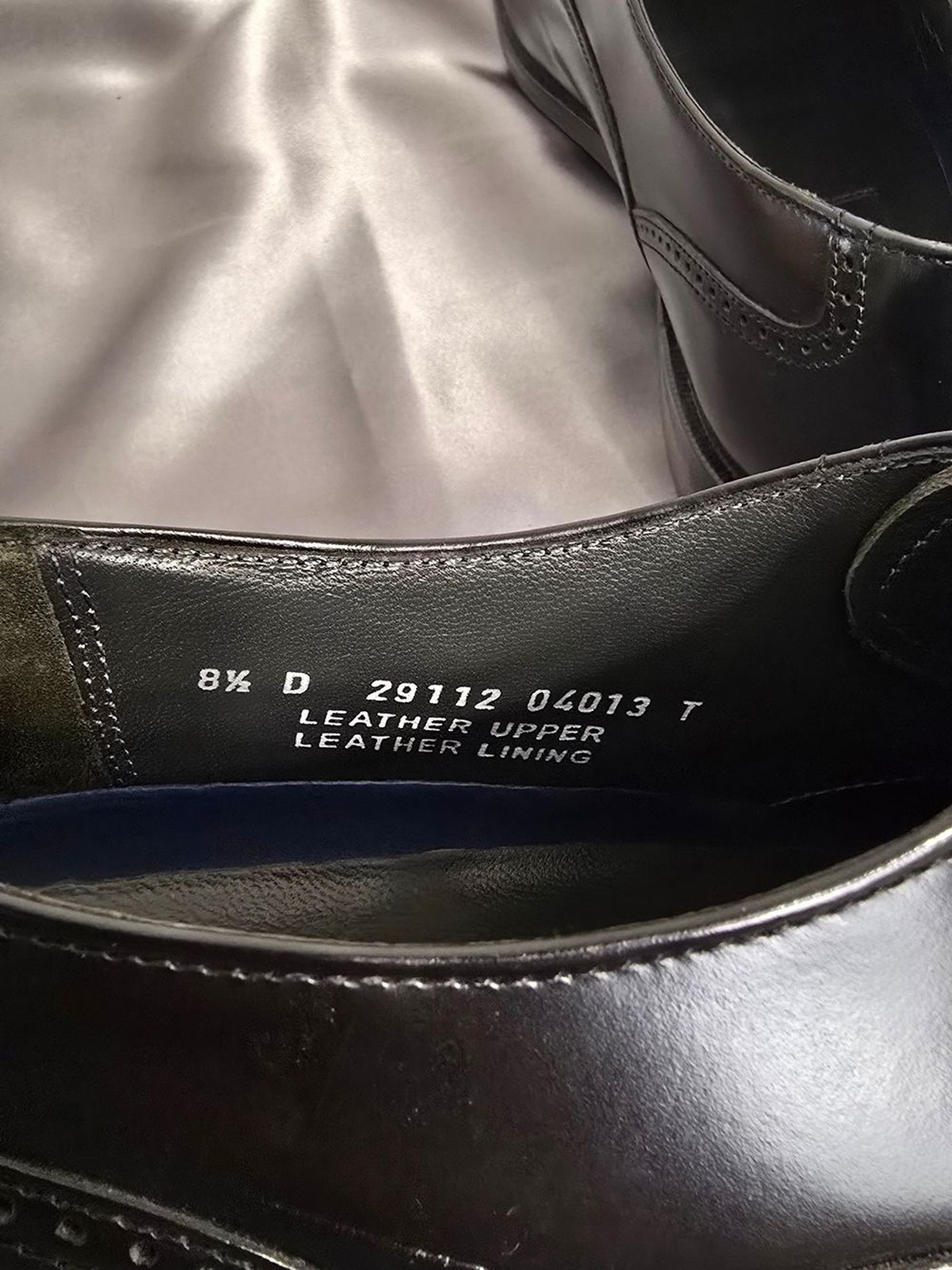 Bostonian Black Cap-Toe Leather Oxford Dress Shoes