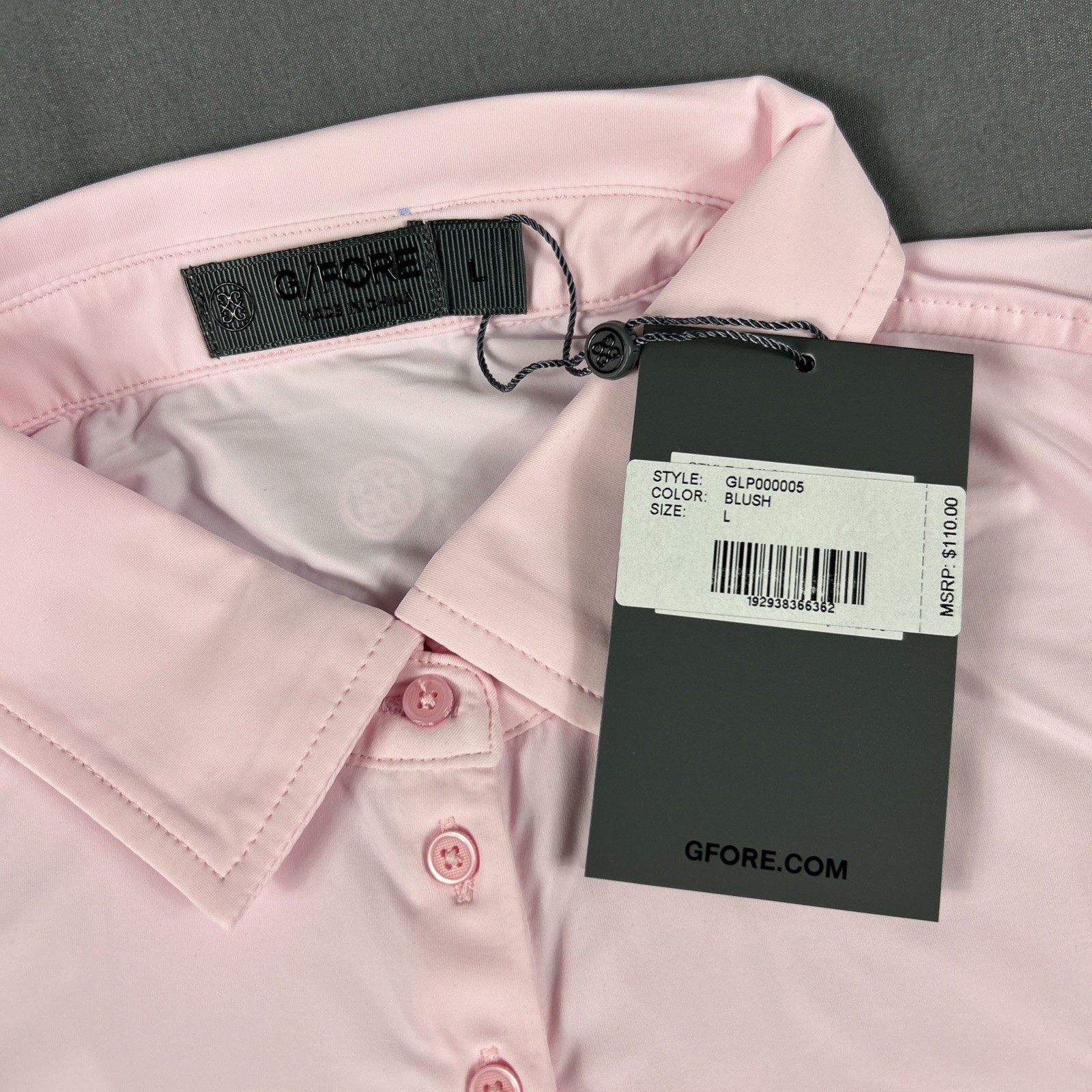 G/Fore G4 Womens Golf Shirt Polo Silky Tech Sleeveless Large Pink NWT MSRP $110