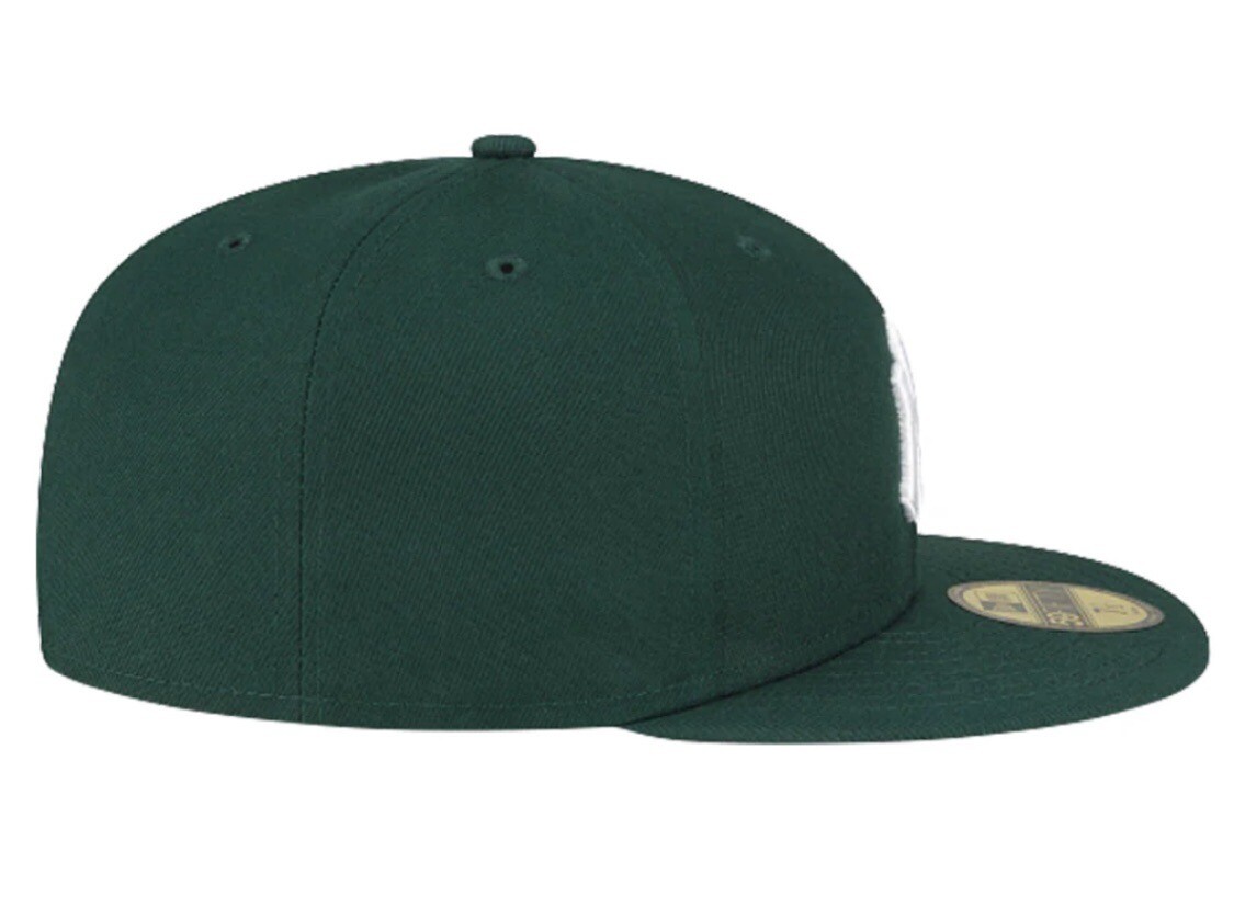 New York Yankees MLB New Era 59FIFTY Fitted Cap HAT 5950 DARK GREEN RETRO OG NEW