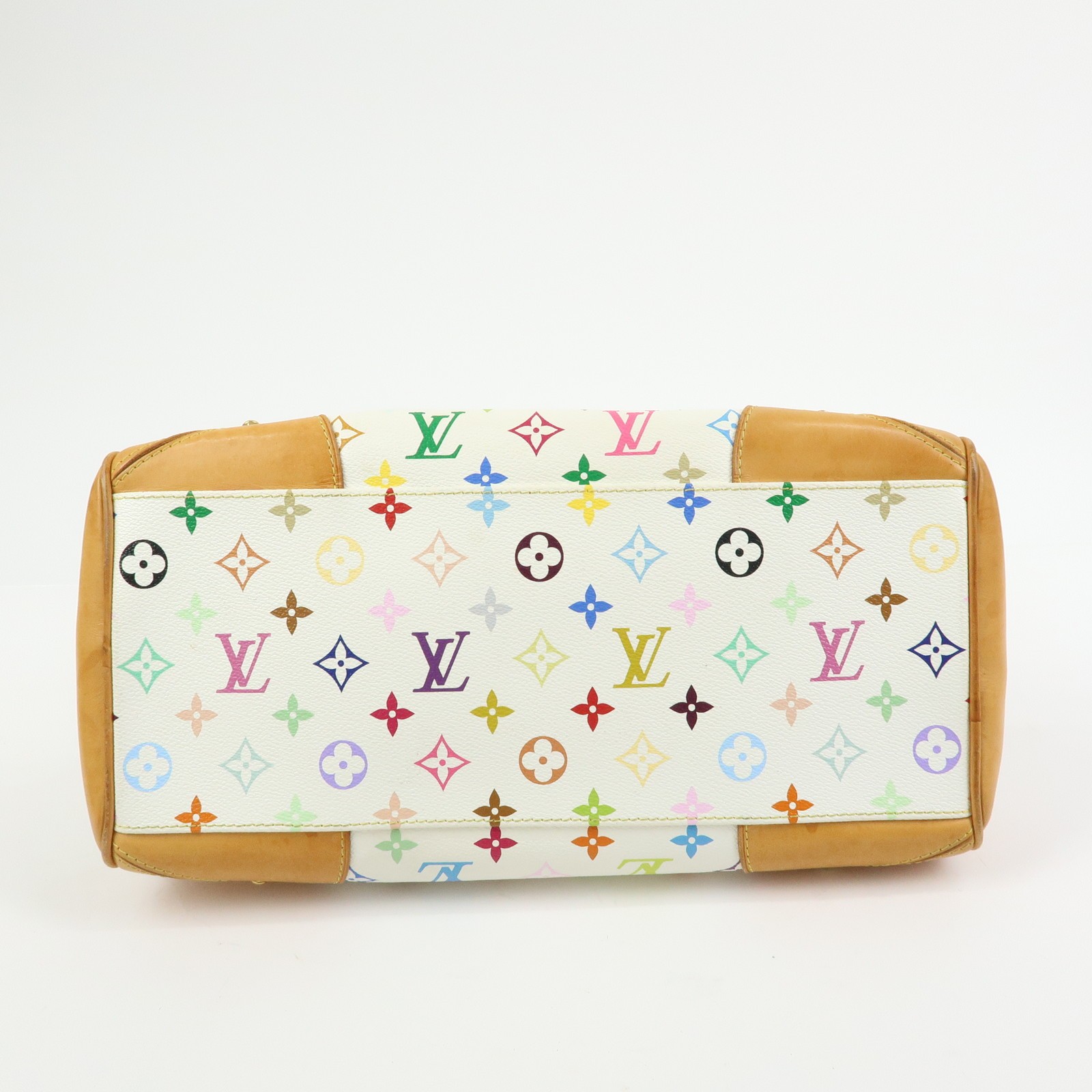 Louis Vuitton Monogram Multicolor Claudia Hand Bag Blanc M40193 Auth Used F/S