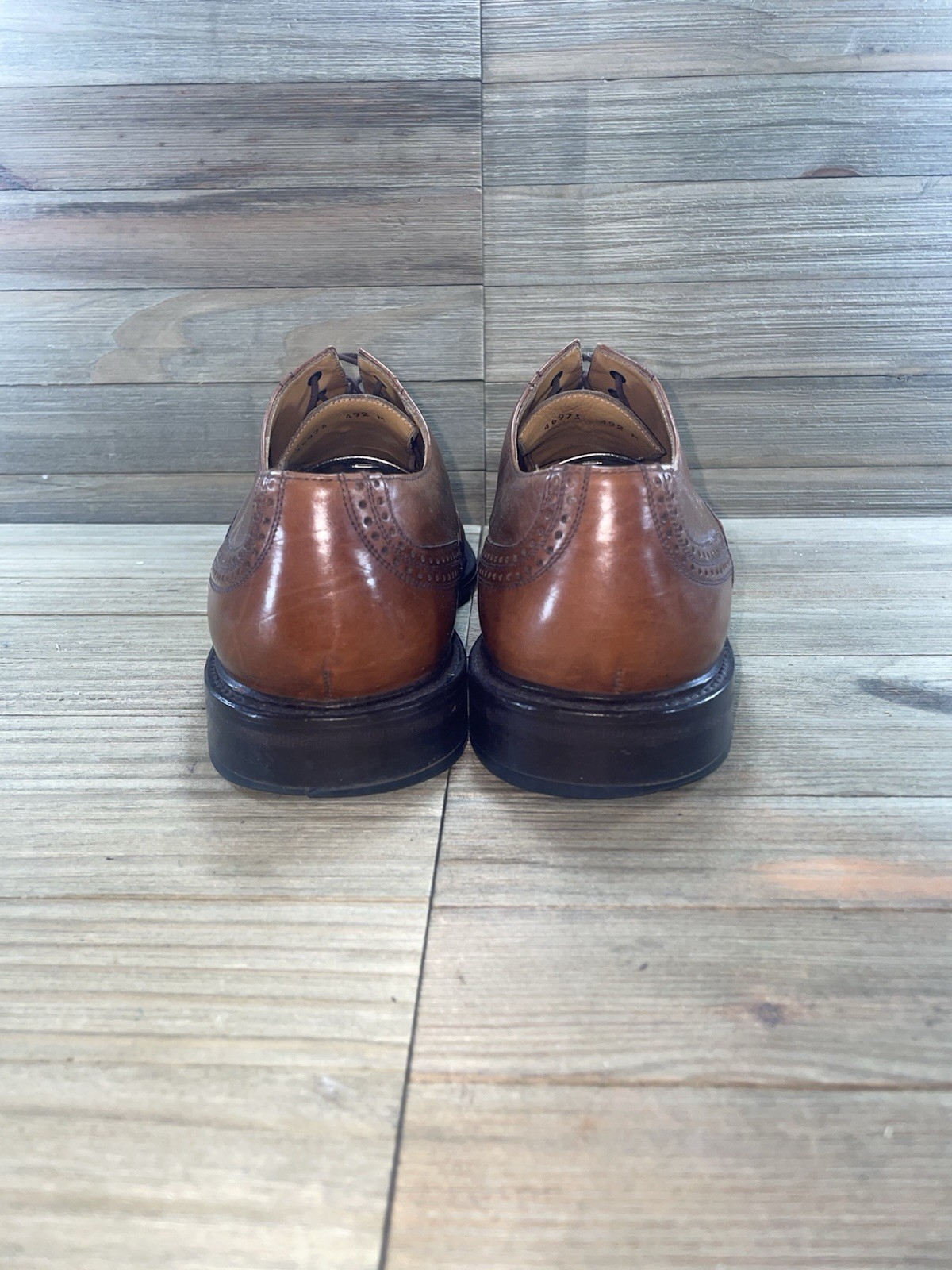 Mezlan Budapest Brown Leather Cap-Toe Oxford Shoe Made In Spain Mens Size 10