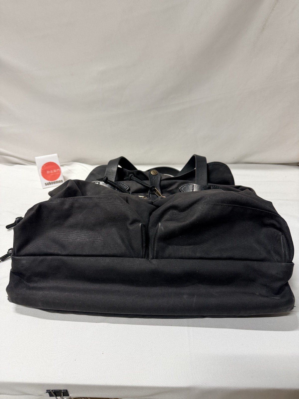 Filson 24 Hour Bag Tin Cloth Briefcase Black Made In USA Waxed Cotton