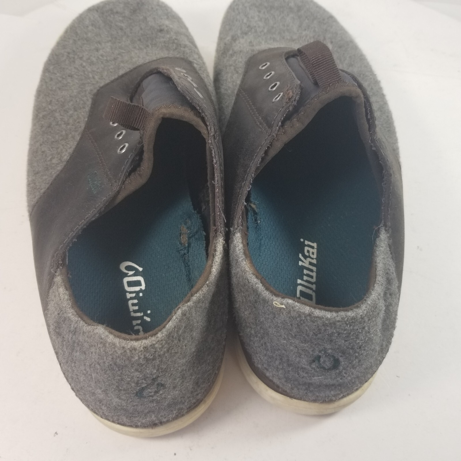 Olukai Nohea Moku Hulu Sneaker Clog Gray Shadow Men’s Size 9