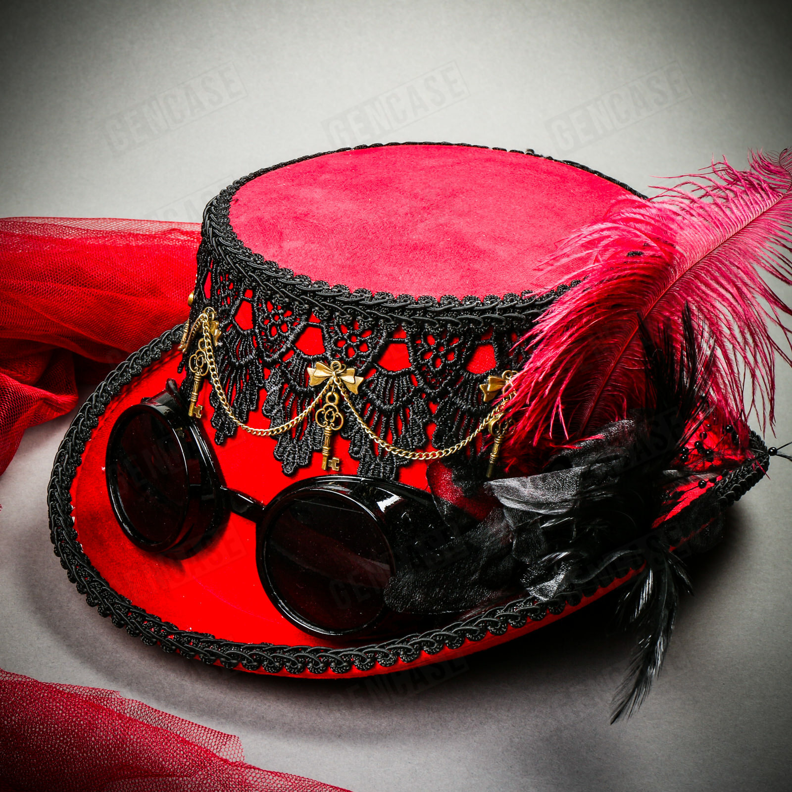 For Men & Women Steampunk Top Hat Victorian Costume Party Prom Top Hat Goggles