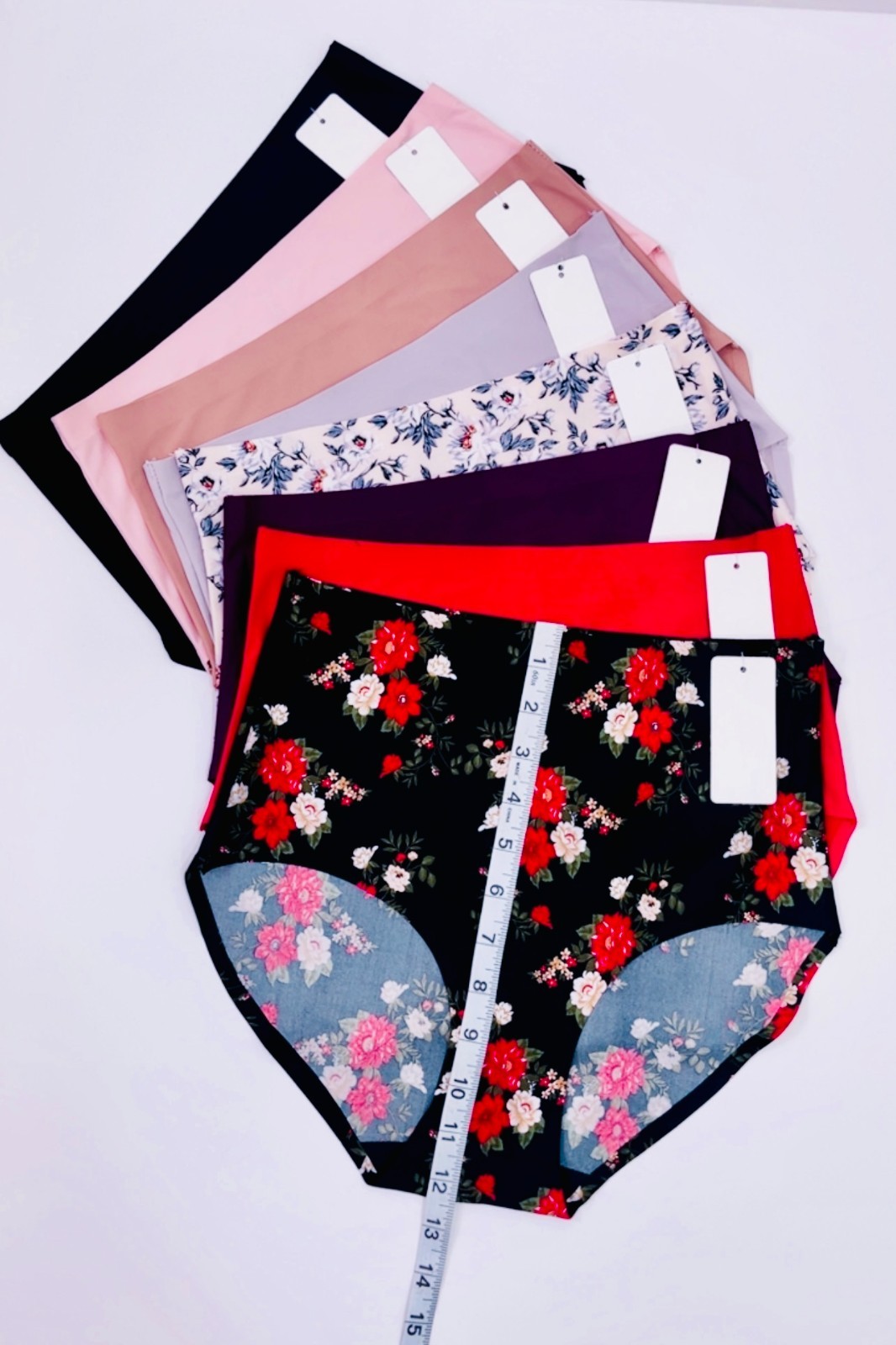 Lot 6 Laser Cut Seamless Panty Brief Full Cover No Show Smooth Silky Sz S M L XL