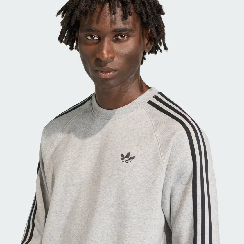 adidas men 3-STRIPES CREW Sweatshirt