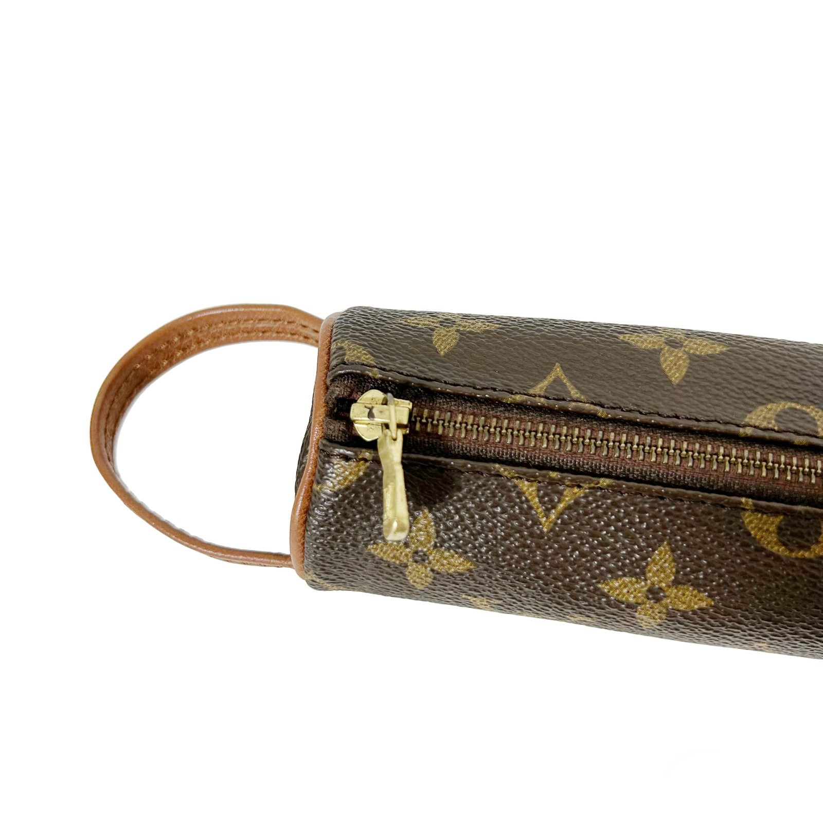 LOUIS VUITTON Monogram Canvas Golf Ball Pouch M58249 Authentic