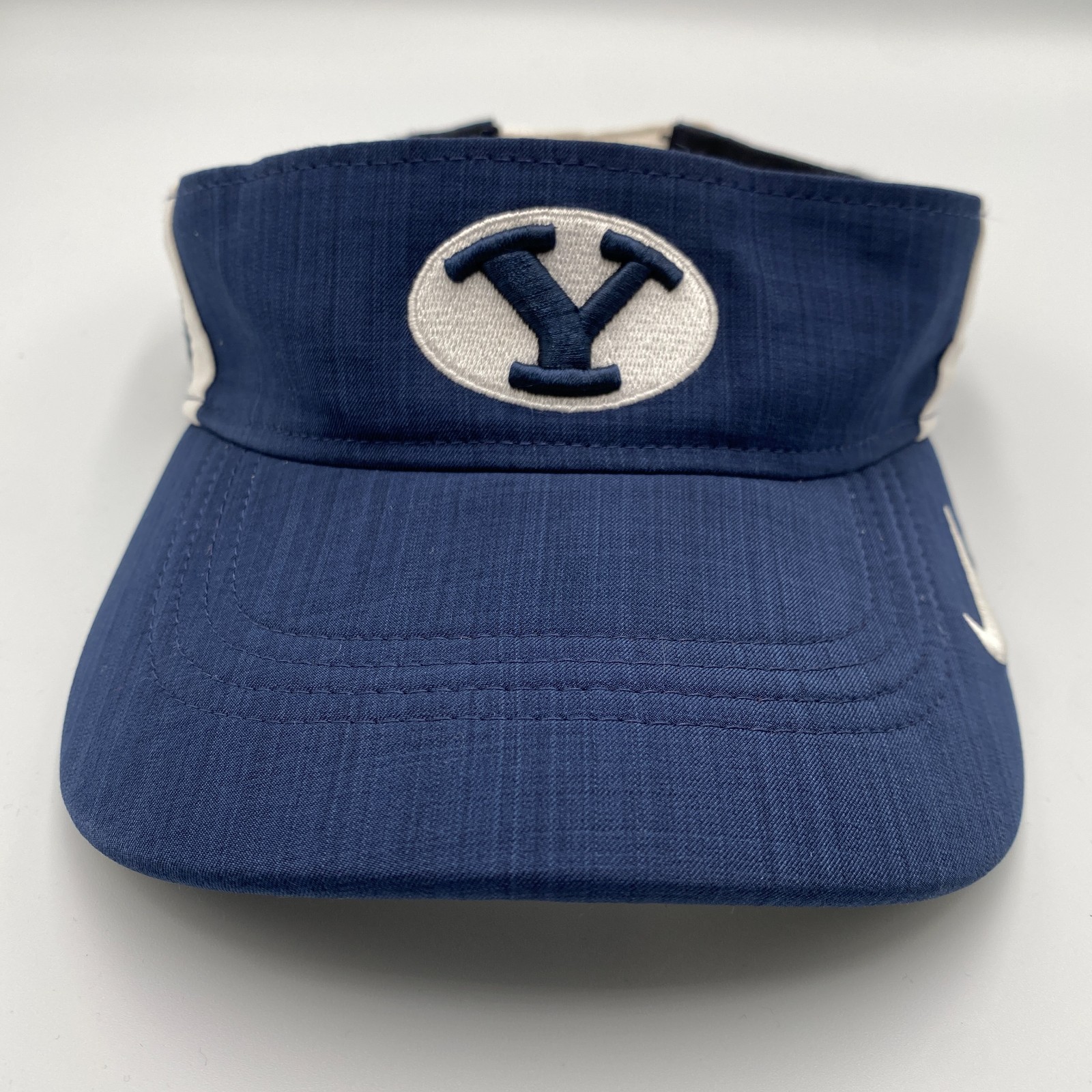 BYC Cougars Nike Dri-Fit Adjustable Visor Hat Cap Blue