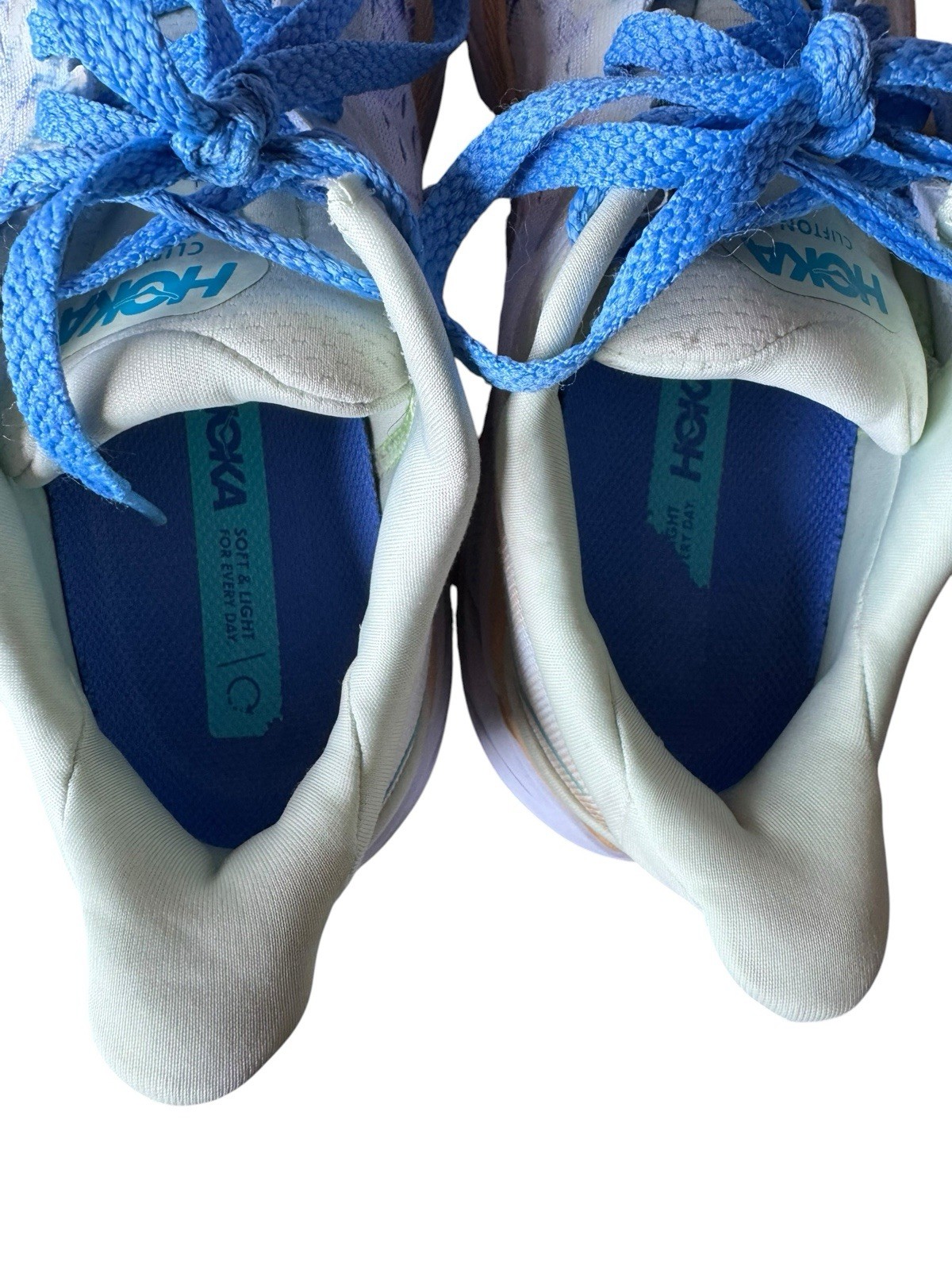 Hoka One One Clifton 8 Women’s Size 7B Blue Marble Running Shoes Sneakers