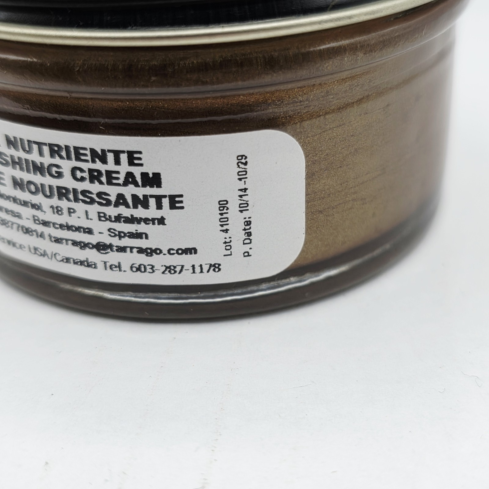 Tarrago Shoe Polish # 107 Bronze Cream Leather Protector 1.76 oz. 50ml Boot
