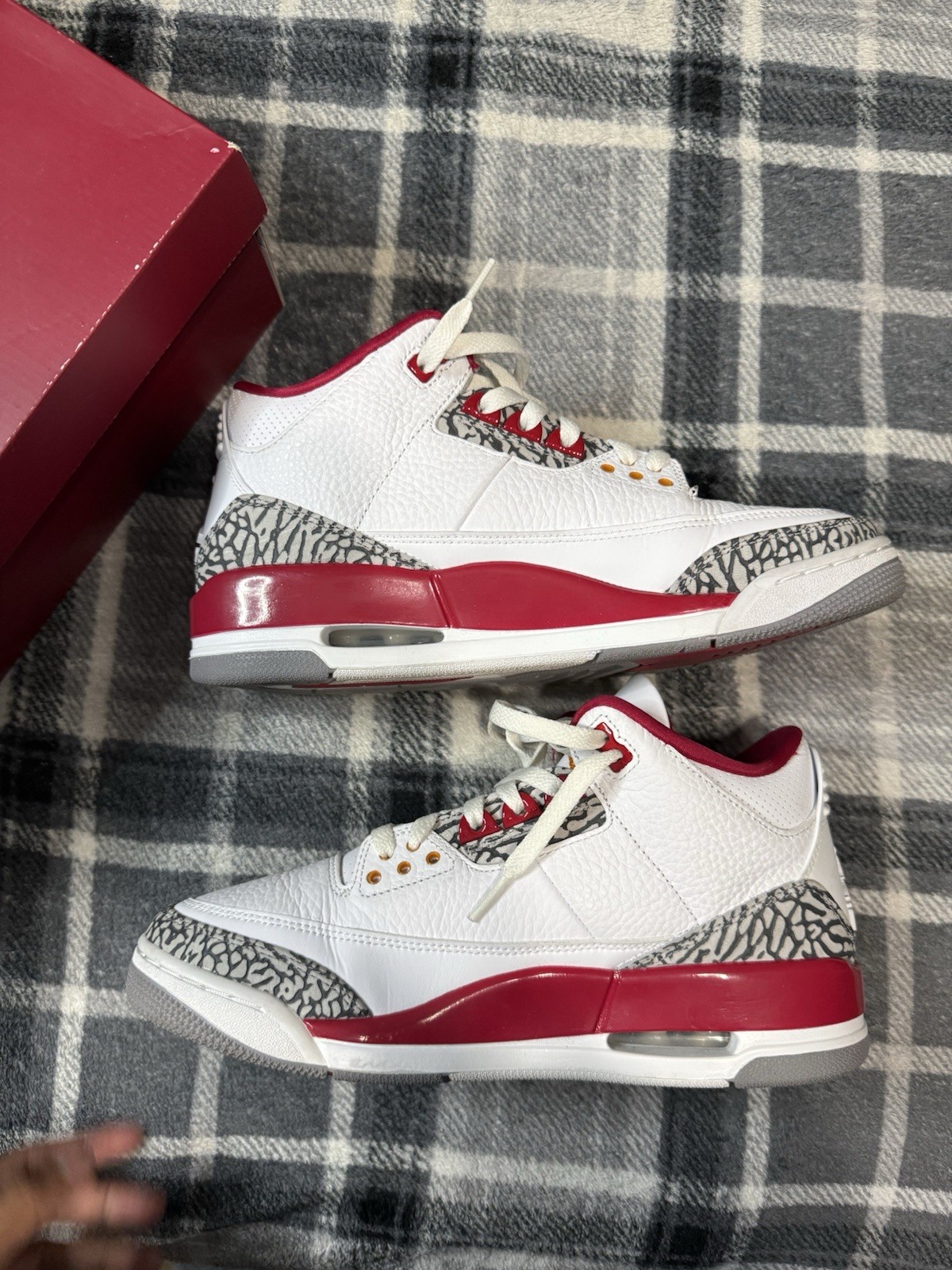 9M CLEAN Jordan Air Jordan 3 Retro Mid Cardinal Red OG ALL