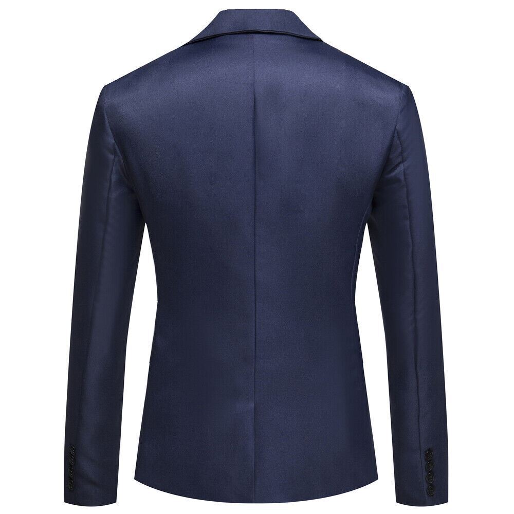 Men’s Tuxedo Jacket Notched Lapel One Button Suit Blazer for Dinner Wedding Prom