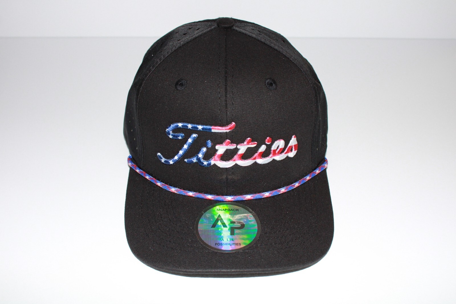 USA Titties Golf Snapback Mesh Trucker Hat Not Titleist Funny Golf Gift NEW