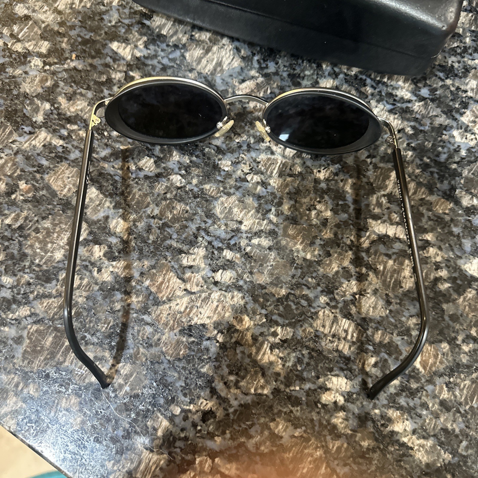 90s Yohji Yamamoto Men’s Oval Sunglasses – Metal Frame 52-6203 – Japan