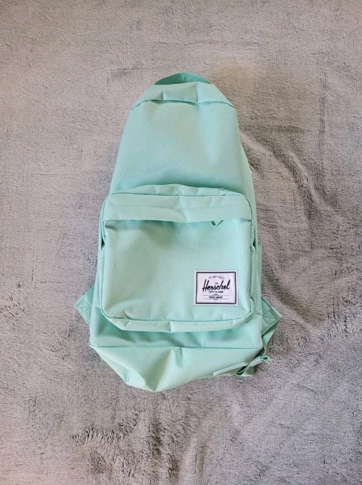 Herschel Supply Co Miller Backpack Aqua Green Padded Shoulder Straps Durable