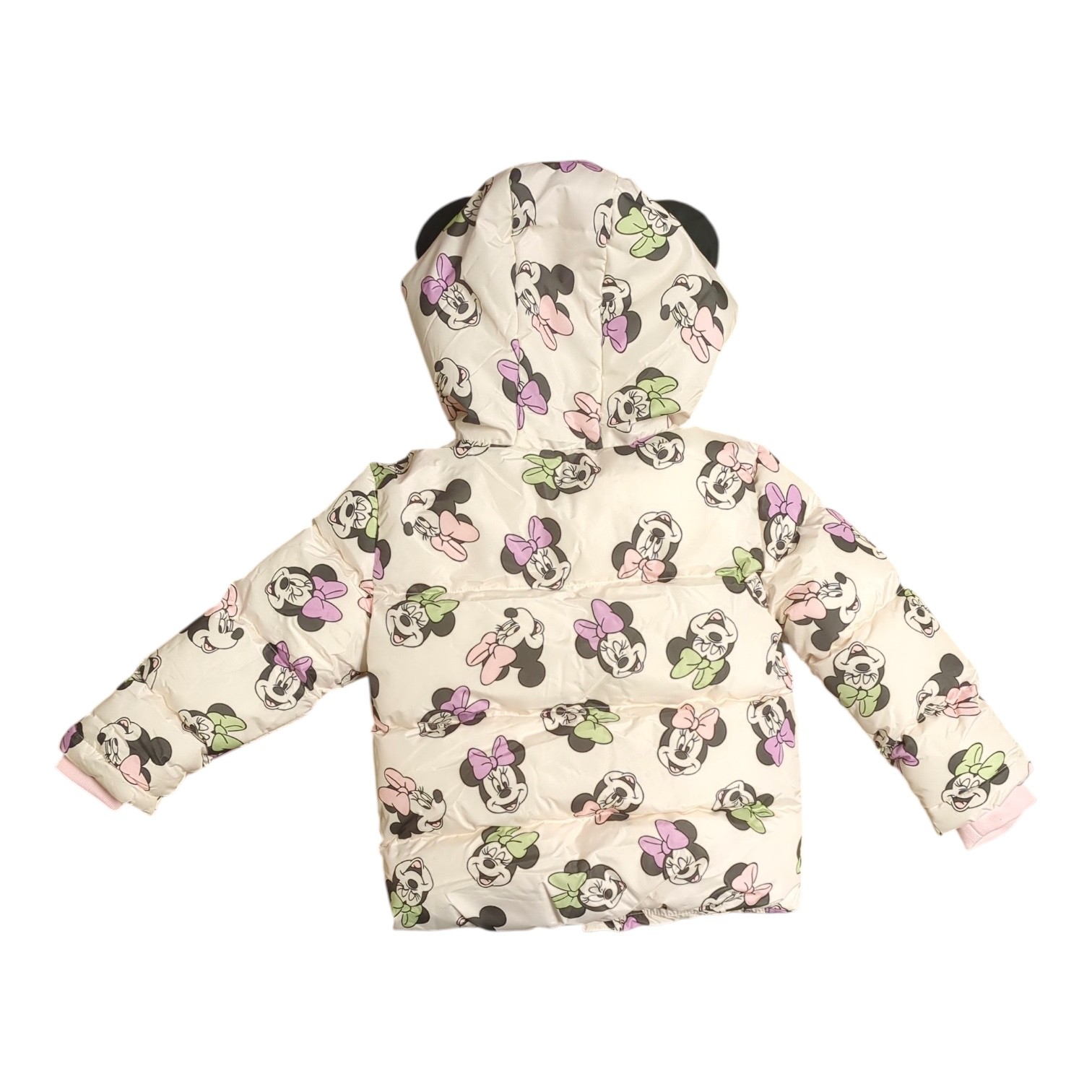 Disney Minnie Mouse Toddler Girls Cozy Sherpa Lined Puffer Jacket many size