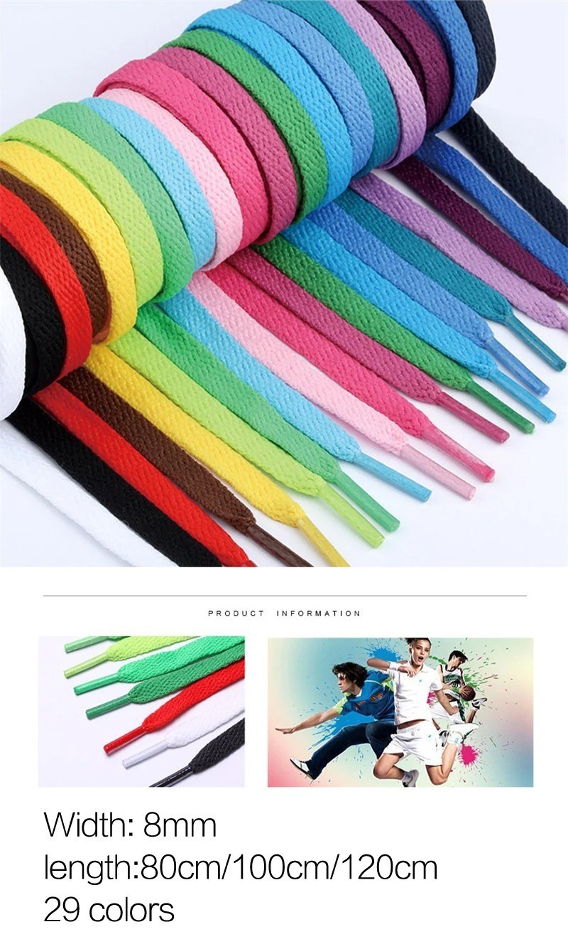 1 Pair Flat Shoelaces Classic AF1 Shoe Laces Sports Casual Unisex Strings
