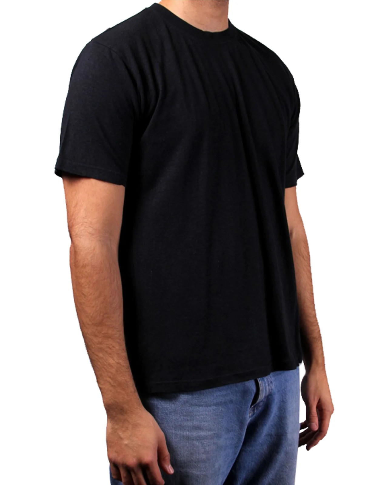 Men’s Hemp & Cotton Blend Crew T-Shirt Black M-LG-XL (NWT) PRICE REDUCED!