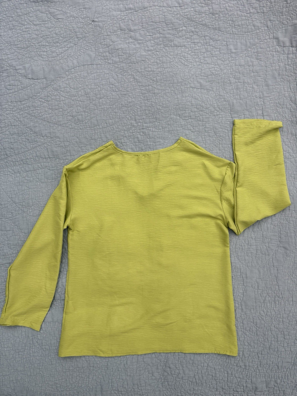 Women’s Loose Top and Pants Set – Soft Light Green Casual 2-Piece Outfit Size M