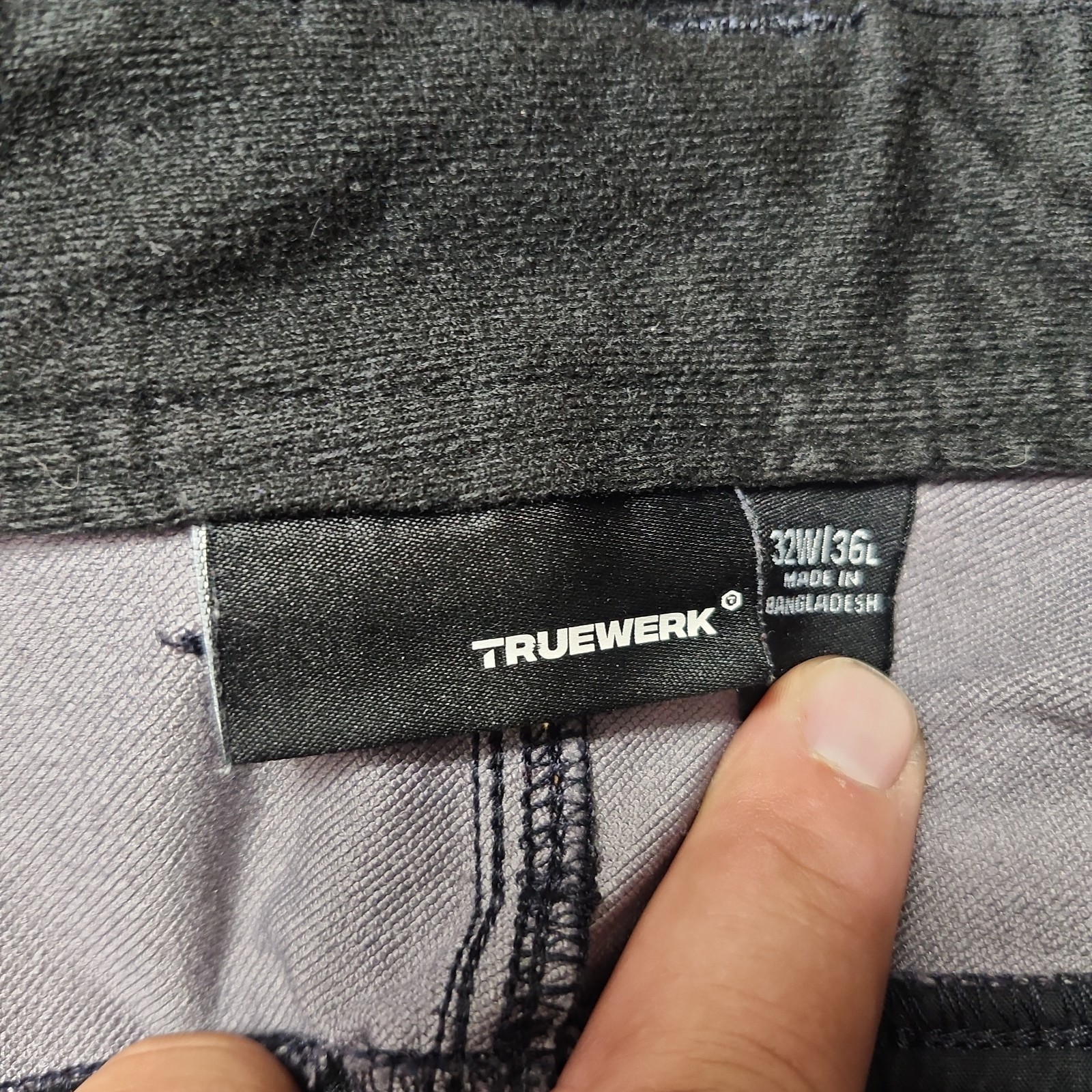 Truewerk T2 Werkpant Men’s 32×36 Blue gray Technical Work Utility Cargo Pants