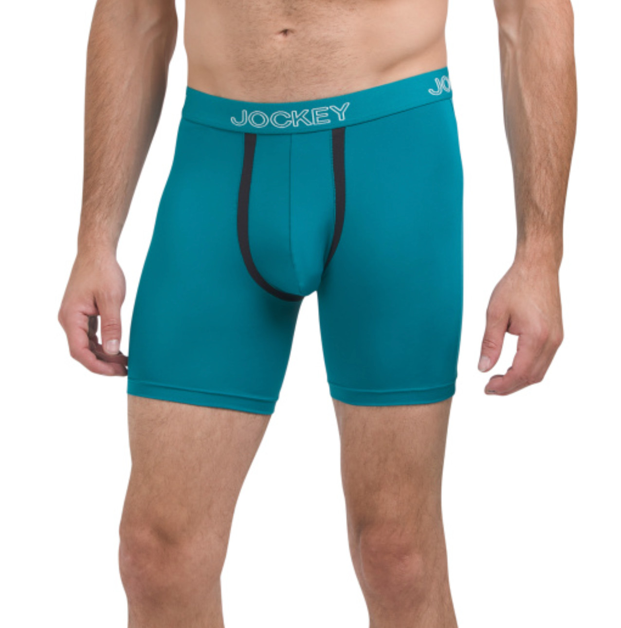 Men’s Jockey 3-Pack No Chafe Pouch Stretch Boxer Brief (Navy-Green) Underwear