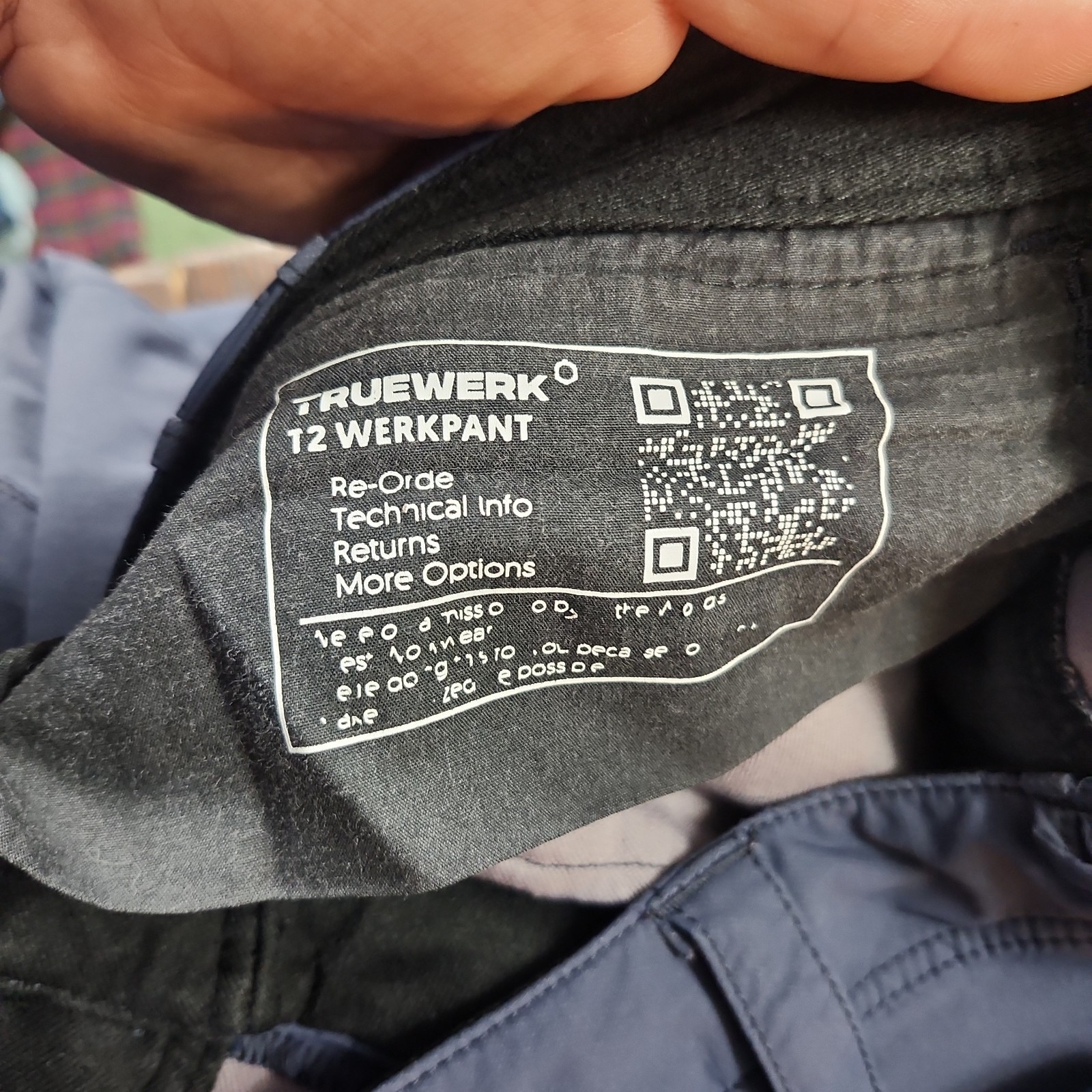 Truewerk T2 Werkpant Men’s 32×36 Blue gray Technical Work Utility Cargo Pants