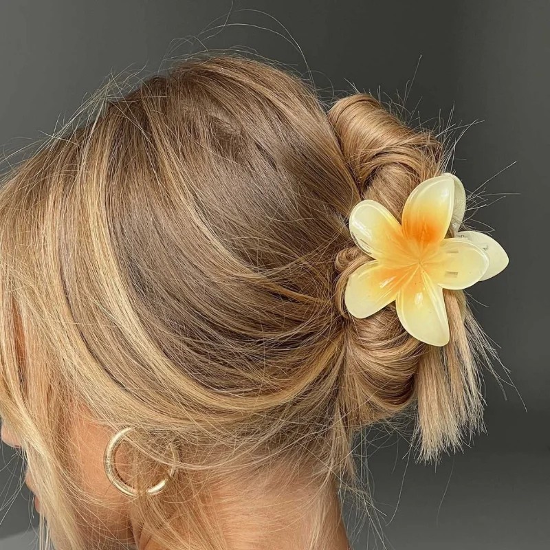 Fashion Flower Hair Clips For Women Bohemia Large Hair Claw Clamp Hairpins