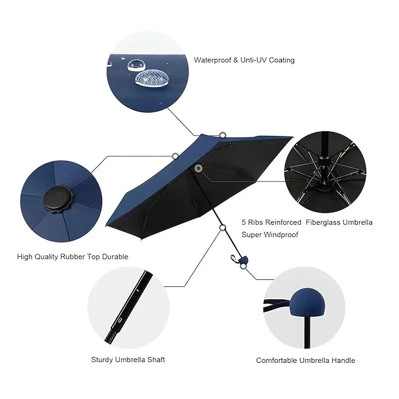 Capsule Sun Umbrella Sunscreen UV Protect Sun & Rain Compact Portable Umbrella